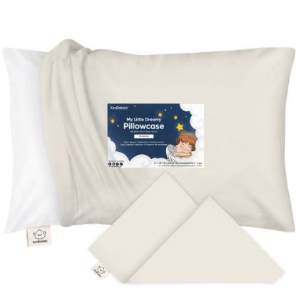 Picture of KeaBabies Toddler Pillowcase 13"x18" - Organic Cotton Toddler Pillowcase for Kids, Boys, Girls, Soft & Durable Cotton Cover for Miniature Sleepy Pillows, Cute Colors, Pillow Sold Separately (Clay)
