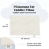 Picture of KeaBabies Toddler Pillowcase 13"x18" - Organic Cotton Toddler Pillowcase for Kids, Boys, Girls, Soft & Durable Cotton Cover for Miniature Sleepy Pillows, Cute Colors, Pillow Sold Separately (Clay)
