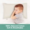 Picture of KeaBabies Toddler Pillowcase 13"x18" - Organic Cotton Toddler Pillowcase for Kids, Boys, Girls, Soft & Durable Cotton Cover for Miniature Sleepy Pillows, Cute Colors, Pillow Sold Separately (Clay)