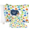 Picture of KeaBabies Toddler Pillowcase 13"x18" - Organic Cotton Toddler Pillowcase for Kids, Boys, Girls, Soft & Durable Cotton Cover for Miniature Sleepy Pillows, Cute Colors,Pillow Sold Separately(Happy Dino)