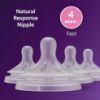 Picture of Philips Avent Natural Response Nipples, Fast Flow (Flow 4), 4-Pack, SCY964/04