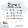 Picture of KeaBabies Toddler Pillowcase 13"x18" - Organic Cotton Toddler Pillowcase for Kids, Boys, Girls, Soft & Durable Cotton Cover for Miniature Sleepy Pillows, Cute Colors, Pillow Sold Separately (Kea123)