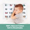 Picture of KeaBabies Toddler Pillowcase 13"x18" - Organic Cotton Toddler Pillowcase for Kids, Boys, Girls, Soft & Durable Cotton Cover for Miniature Sleepy Pillows, Cute Colors, Pillow Sold Separately (Kea123)