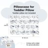 Picture of KeaBabies Toddler Pillowcase 13"x18" - Organic Cotton Toddler Pillowcase for Kids, Boys, Girls, Soft & Durable Cotton Cover for Miniature Sleepy Pillows, Cute Colors, Pillow Sold Separately(Alphamals)