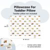 Picture of KeaBabies Toddler Pillowcase for 13X18 Pillow - Organic Toddler Pillow Case for Boy, Kids - 100% Natural Cotton Pillowcase for Miniature Sleepy Pillows - Pillow Sold Separately (Construction)