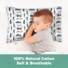 Picture of KeaBabies Toddler Pillowcase 13"x18" - Organic Cotton Toddler Pillowcase for Kids, Boys, Girls, Soft & Durable Cotton Cover for Miniature Sleepy Pillows, Cute Colors, Pillow Sold Separately (Vroom)