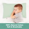 Picture of KeaBabies Toddler Pillowcase 13"x18" - Organic Cotton Toddler Pillowcase for Kids, Boys, Girls, Soft & Durable Cotton Cover for Miniature Sleepy Pillows, Cute Colors, Pillow Sold Separately (Sage)