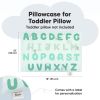 Picture of KeaBabies Toddler Pillowcase 13"x18" - Organic Cotton Toddler Pillowcase for Kids, Boys, Girls, Soft & Durable Cotton Cover for Miniature Sleepy Pillows,Cute Colors,Pillow Sold Separately(KeaABC Mint)