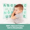 Picture of KeaBabies Toddler Pillowcase 13"x18" - Organic Cotton Toddler Pillowcase for Kids, Boys, Girls, Soft & Durable Cotton Cover for Miniature Sleepy Pillows,Cute Colors,Pillow Sold Separately(KeaABC Mint)