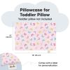 Picture of KeaBabies Toddler Pillowcase 13"x18" - Organic Cotton Toddler Pillowcase for Kids, Boys, Girls, Soft & Durable Cotton Cover for Miniature Sleepy Pillows, Cute Colors, Pillow Sold Separately (Flutter)
