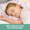 Picture of KeaBabies Toddler Pillowcase 13"x18" - Organic Cotton Toddler Pillowcase for Kids, Boys, Girls, Soft & Durable Cotton Cover for Miniature Sleepy Pillows, Cute Colors, Pillow Sold Separately (Flutter)