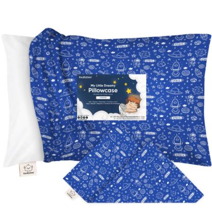 Picture of KeaBabies Toddler Pillowcase for 13X18 Pillow - Organic Toddler Pillow Case for Boy, Kids - 100% Natural Cotton Pillowcase for Miniature Sleepy Pillows - Pillow Sold Separately (Off to Space)