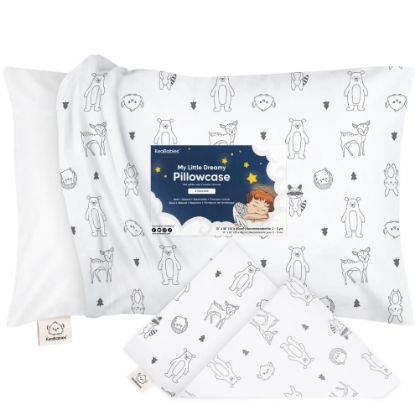 Picture of KeaBabies Toddler Pillowcase 13"x18" - Organic Cotton Toddler Pillowcase for Kids, Boys, Girls, Soft & Durable Cotton Cover for Miniature Sleepy Pillows, Cute Colors,Pillow Sold Separately(KeaFriends)