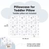 Picture of KeaBabies Toddler Pillowcase 13"x18" - Organic Cotton Toddler Pillowcase for Kids, Boys, Girls, Soft & Durable Cotton Cover for Miniature Sleepy Pillows, Cute Colors,Pillow Sold Separately(KeaFriends)