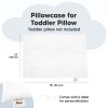 Picture of KeaBabies Toddler Pillowcase 13"x18" - Organic Cotton Toddler Pillowcase for Kids, Boys, Girls, Soft & Durable Cotton Cover for Miniature Sleepy Pillows, Cute Colors,Pillow Sold Separately(Soft White)