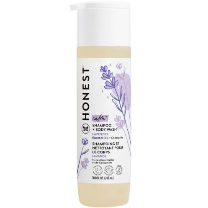 Picture of The Honest Company 2-in-1 Cleansing Shampoo + Body Wash | Gentle for Baby | Naturally Derived, Tear-free, Hypoallergenic | Lavender Calm, 10 fl oz