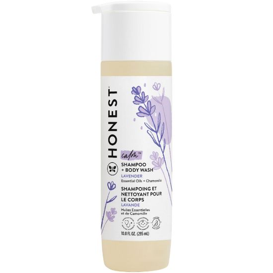 Picture of The Honest Company 2-in-1 Cleansing Shampoo + Body Wash | Gentle for Baby | Naturally Derived, Tear-free, Hypoallergenic | Lavender Calm, 10 fl oz