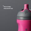 Picture of Tommee Tippee Insulated Sportee Bottle, for 12m+, 9oz, Pack of 2 Non-Spill Toddler Water Bottles, Pink and Mint, with Two-Piece Valve to Help Stop Spills, Bite-Resistant Spout and Easy-Hold Handle