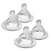 Picture of MAM Bottle Nipples Extra Slow Flow Nipple Size 0, for Newborn Babies and Older, SkinSoft Silicone Nipples for Baby Bottles, Fits All MAM Bottles, 4 Count (Pack of 1)