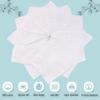 Picture of Cute Castle 12 Pack Muslin Burp Cloths for Baby - Ultra-Soft 100% Cotton Baby Washcloths - Large 20'' by 10'' Super Absorbent Milk Spit Up Rags - Burpy Cloths for Unisex, Boy, Girl - White