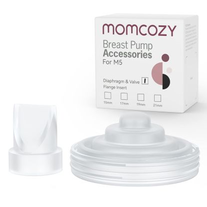 Picture of Momcozy Duckbill Valves & Silicone Diaphragm Compatible with Momcozy M5. Original Momcozy M5 Breast Pump Replacement Accessories, 1 Pack