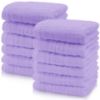 Picture of Cute Castle 12 Pack Muslin Baby Washcloths - Large 12'' by 12'' - Ultra Soft 100% Cotton - Super Absorbent Burp Cloths for Unisex, Boy, Girl -Purple