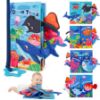 Picture of BBWOO Baby Book Toys 0-6 Months, Baby Boy Girl Shower Gifts, Baby Toys 6 to 12 Months, Tummy Time Crinkle Book with Teether, Christmas Stocking Stuffers, Touch and Feel Book for Babies Infant Newborn