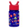 Picture of Simple Modern Kids Water Bottle Plastic BPA-Free Tritan Cup with Leak Proof Straw Lid | Reusable and Durable for Toddlers, Boys | Summit Collection | 12oz, Under Construction