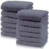 Picture of Cute Castle 12 Pack Muslin Baby Washcloths - Large 12'' by 12'' - Ultra Soft 100% Cotton - Super Absorbent Burp Cloths for Unisex, Boy, Girl -Grey