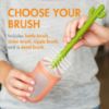 Picture of Boon Cacti Replacement Baby Bottle Brushes - Includes Bottle Cleaner Brush, Straw Cleaner Brush, Nipple Brush and Detail Brush for Baby Bottles - Newborn Essentials - Sage - 4 Count