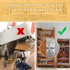 Picture of Booda Brand Furniture Anchors (10 Pack) for Baby Proofing, Furniture Straps Anti Tip Furniture Anchor Securing 400 lbs/Keep Baby Pet Safety from Falling Furniture, Metal White Earthquake Straps