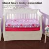 Picture of EVERYDAY KIDS 2 Pack Fitted Girls Crib Sheet, 100% Soft Breathable Microfiber, Baby Sheet, Fits Standard Size Crib Mattress 28in x 52in, Nursery Sheet - Unicorns/Hot Pink