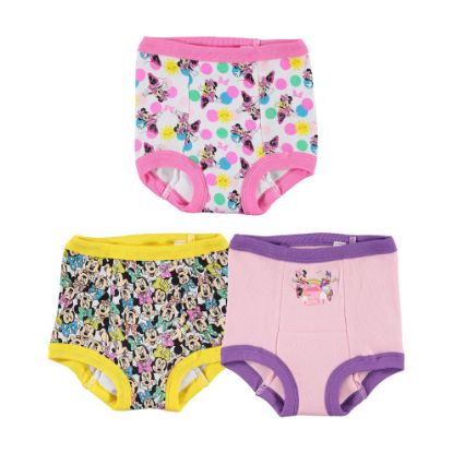 Picture of Disney Unisex Baby 3pk Minnie Mouse Potty Training Pants 3, 7, 10-PK in Sizes 18M, 2T, 3T & 4T, MinnieTraining3pk, 18