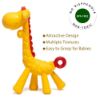 Picture of HONGTEYA Teething Toys for Babies 0-6 Months 6-12 Months 6 Pack- 4 Teethers for Babies Baby 2 Fruit Feeders for Newborn Infants BPA Free Natural Organic Freezer Silicone Baby Teethers Set (Blue)