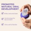 Picture of Lansinoh NaturalWave Baby Bottle Nipples - 100% Soft, Durable Silicone, Made Without BPA BPS, Anti-Colic, Supports Baby’s Developing Mouth and Teeth, Extra Slow Flow, Size XS, 4 Count, 0+ Months