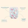 Picture of Hello Bello Premium Swim Diapers, Size S (16-28 lbs), Cute Extra-Bright Lobster Designs, 20 Count Jumbo Pack