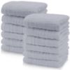 Picture of Cute Castle 12 Pack Muslin Baby Washcloths - Large 12'' by 12'' - Ultra Soft 100% Cotton - Super Absorbent Burp Cloths for Unisex, Boy, Girl -Slate