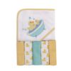 Picture of Luvable Friends Unisex Baby Hooded Towel with Five Washcloths, Bathtime Duck, One Size