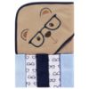 Picture of Luvable Friends Unisex Baby Hooded Towel with Five Washcloths, Smart Bear, One Size