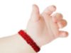 Picture of Red Bracelet for Babies, Baby Girl and Baby boy. Protection Amulet for baby. String for Good Luck and The Evil Eye. Infant Bracelet for baby color red,blue,pink black (Red bracelet)
