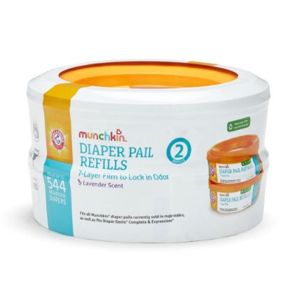 Picture of Munchkin® Arm & Hammer Diaper Pail Refill Rings, Holds up to 544 Newborn Diapers, 2 Pack