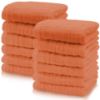 Picture of Cute Castle 12 Pack Muslin Baby Washcloths - Large 12'' by 12'' - Ultra Soft 100% Cotton - Super Absorbent Burp Cloths for Unisex, Boy, Girl -Vermilion