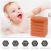 Picture of Cute Castle 12 Pack Muslin Baby Washcloths - Large 12'' by 12'' - Ultra Soft 100% Cotton - Super Absorbent Burp Cloths for Unisex, Boy, Girl -Vermilion