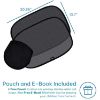 Picture of Enovoe Car Window Shades for Baby (2 Pack) - 21x14 Inches Sun Shade Blocker, Cling - Glare Shield and UV Rays Protection for Your Child - Side Window Screens for SUV- Mesh Window Shades for car Baby