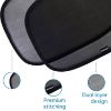 Picture of Enovoe Car Window Shades for Baby (2 Pack) - 21x14 Inches Sun Shade Blocker, Cling - Glare Shield and UV Rays Protection for Your Child - Side Window Screens for SUV- Mesh Window Shades for car Baby