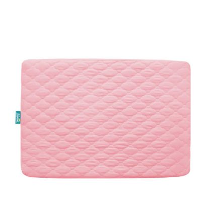 Picture of Pack and Play Mattress Protector Sheets Fitted Waterproof Pack and Play Mattress Pad Cover, Compatible with Graco Pack n Play & Dream On Me & Pamo Babe, Playpen/Playard Sheet Quilted, Pink, 39" x 27"