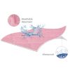 Picture of Pack and Play Mattress Protector Sheets Fitted Waterproof Pack and Play Mattress Pad Cover, Compatible with Graco Pack n Play & Dream On Me & Pamo Babe, Playpen/Playard Sheet Quilted, Pink, 39" x 27"