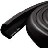 Picture of Roving Cove HeftyFit Edge Protector for Baby Proofing (6ft Large Edge Only), Heavy-Duty Soft Rubber Foam Furniture Edge Bumper Guards, Desk Edge Cushion, Wall Corner Covers, 3M Adhesive, Onyx Black