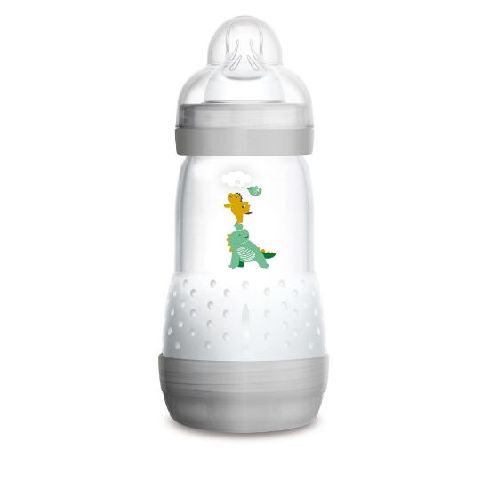 Picture of MAM Easy Start Anti-Colic Baby Bottle, Medium Flow, Breastfeeding-Like Silicone Nipple Bottle, Reduces Colic, Gas, & Reflux, Easy-to-Clean, BPA-Free, Vented Baby Bottles for Newborns, 2 Plus Months