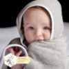 Picture of Burt's Bees Baby - Hooded Towels, Absorbent Knit Terry, Super Soft Single Ply, 100% Organic Cotton